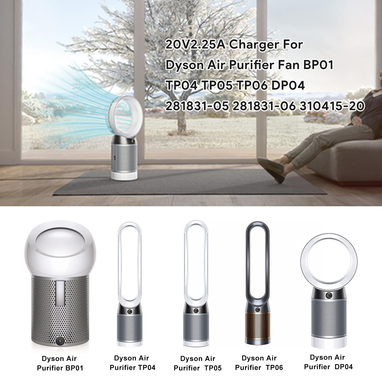 Dyson 扇風機 AC電源 Amazon.com: TAIFU 20V AC Adapter Charger for Dyson Air Purifier